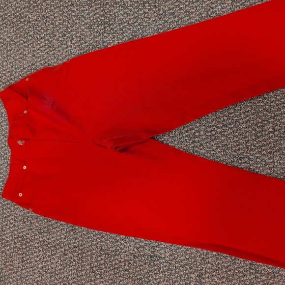 St John Vintage Red Jeans. Size 6 - Picture 1 of 9
